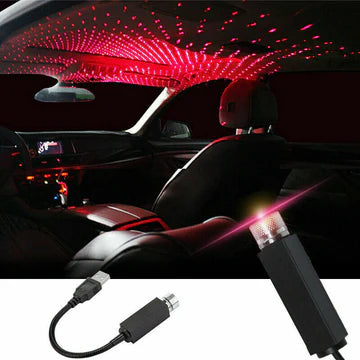 LED Lamp Ambient USB Star Light Auto Roof Projector