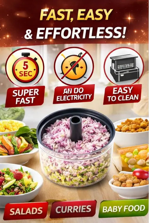 JhatPat Chopper – Quick & Effortless Kitchen Companion Dropdash