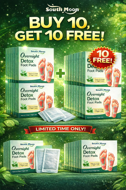 Overnight Detox Premium Foot Pads(2X10 Packs)BUY 1 GET 1 FREE