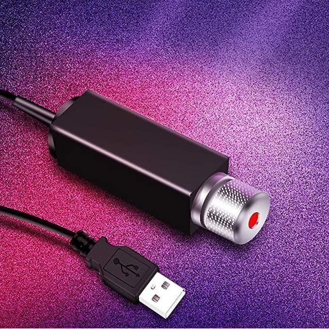 LED Lamp Ambient USB Star Light Auto Roof Projector