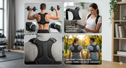 Back Relief Support System – Premium Shoulder Support Belt Dropdash