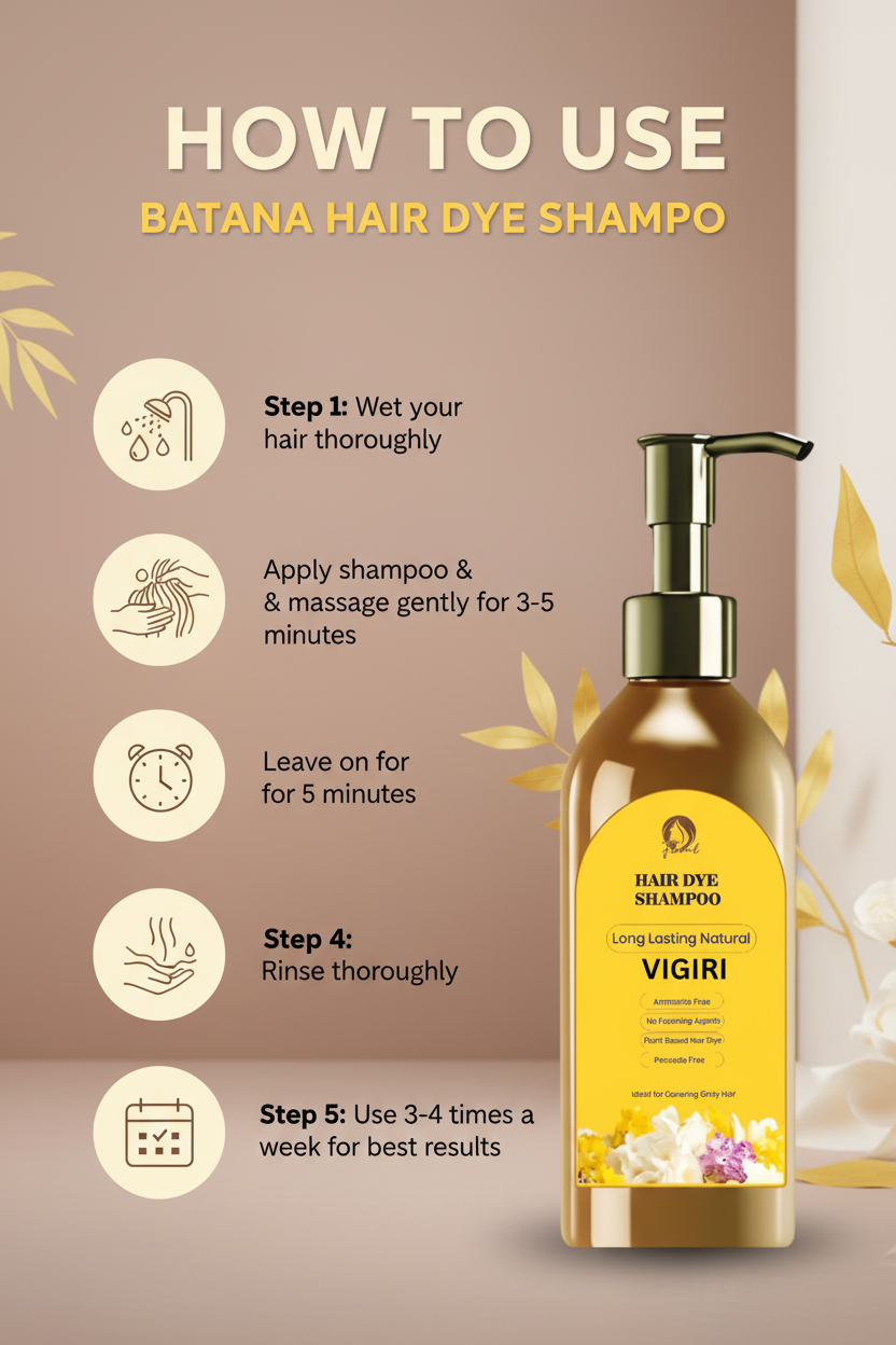 Batana Hair Dye Shampoo – How To Use