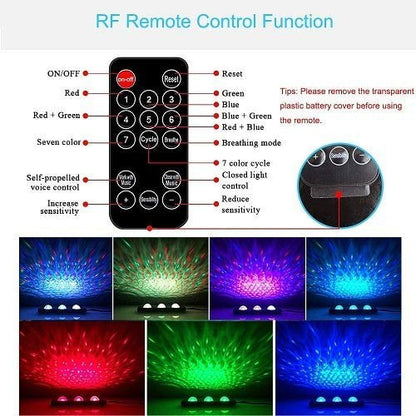 LED Lamp Ambient USB Star Light Auto Roof Projector